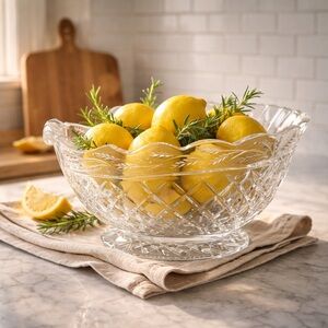 Vintage Gorham Crystal Serving Bowl (NOS)